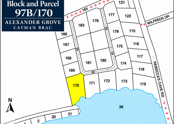 ALEXANDER GROVE SUBDIVISION - CAYMAN BRAC - POND LOT 1