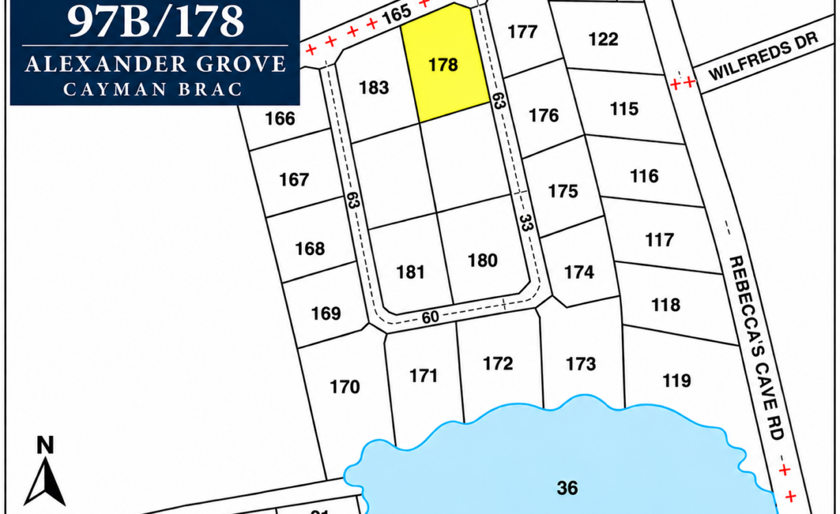 ALEXANDER GROVE SUBDIVISION - CAYMAN BRAC - LOT 2