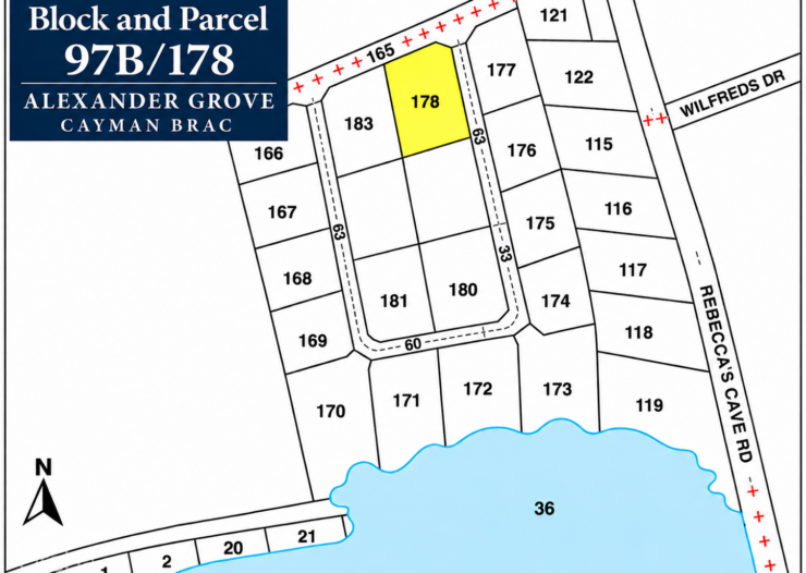 ALEXANDER GROVE SUBDIVISION - CAYMAN BRAC - LOT 2